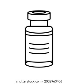 Medicine bottle icon design vector