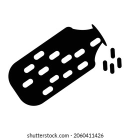 Medicine Bottle icon. Editable Vector EPS Symbol Illustration.