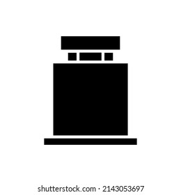Icono de la botella de Medicina. Ilustración de símbolos EPS vectoriales editables.