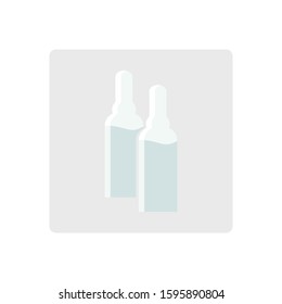 Medicine bottle icon in flat style vector