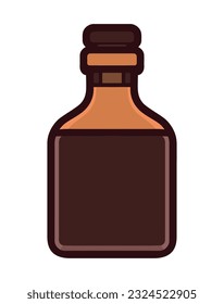 Medicine bottle icon, healthcare symbol design vector isolated