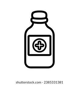 medicine bottle icon illustration vector isolated