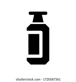 medicine bottle icon or logo isolated sign symbol vector illustration - high quality black style vector icons
