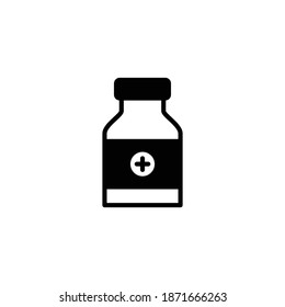 medicine bottle icon, Medical bottle vector