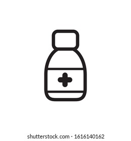 Medicine Bottle Icon, Pil Bottle, Medical Bottle