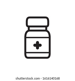 Medicine Bottle Icon, Pil Bottle, Medical Bottle