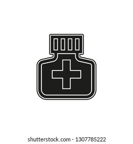 medicine bottle icon - medicine pill - pharmacy drug - health care icon