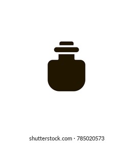 medicine bottle icon. sign design