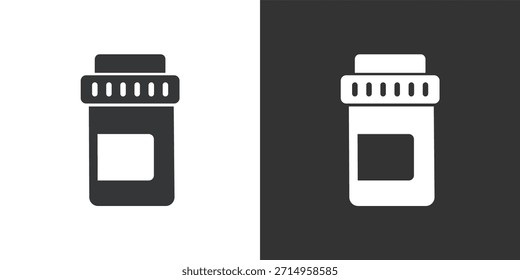 Medizinflaschen-Symbol. Symbol für durchgezogene Glyphenserie