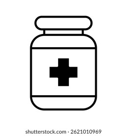 Medicine Bottle icon. symbol for mobile concept and web design. vector illustration
