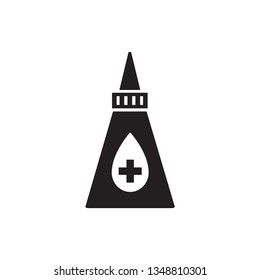 medicine bottle icon vector