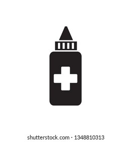 medicine bottle icon vector