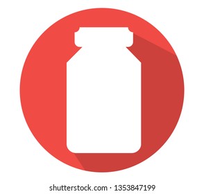 Medicine bottle icon vector 