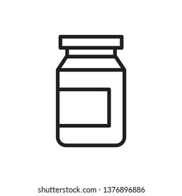 Medicine bottle icon vector