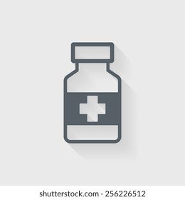 Medicine bottle icon - Vector