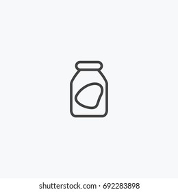 medicine bottle icon vector, can be used for web and mobile design