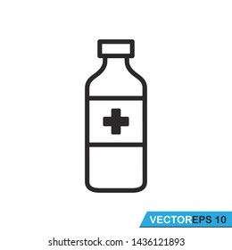 medicine bottle icon vector design illustration