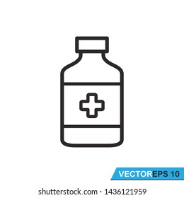 
medicine bottle icon vector design illustration