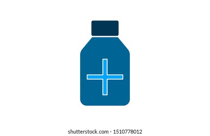 Medicine Bottle icon vector design used for website.