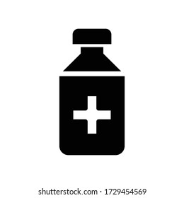 Medicine bottle icon vector design template