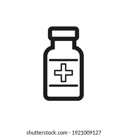 Medicine Bottle Icon. Medicine Bottle Vector Design