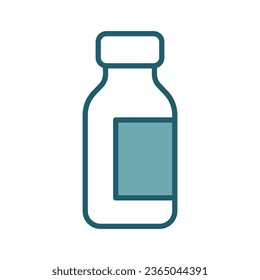 medicine bottle icon vector design template simple and clean