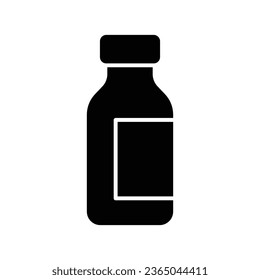 medicine bottle icon vector design template simple and clean