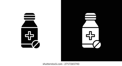 Medicamento ícone garrafa vetor vetor design elemento eps 10