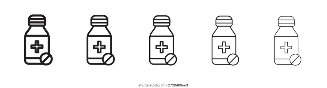 Medicamento ícone garrafa vetor vetor design elemento eps 10
