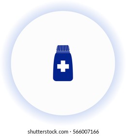 Medicine bottle  icon. Vector design.
