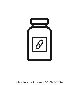 Medicine bottle icon Vector EPS 10