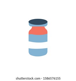 medicine bottle icon. vector illustration