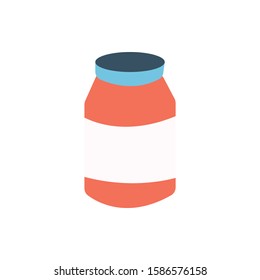 medicine bottle icon. vector illustration