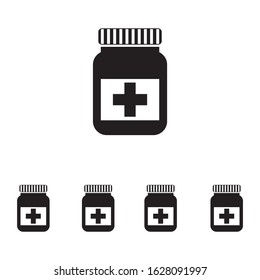medicine bottle icon vector illustration sign