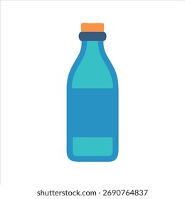 Ilustración vectorial de icono de botella de medicina