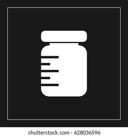 medicine bottle icon. medicine bottle vector illustration