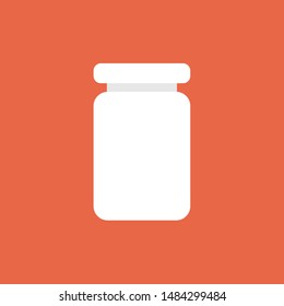 Medicine bottle Icon Vector. Simple flat symbol