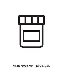 medicine bottle icon vector template 