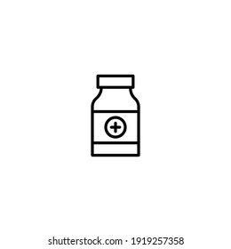 Medicine Bottle icon vector for web, computer and mobile app