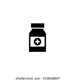 Medicine Bottle icon vector for web, computer and mobile app