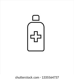 medicine bottle icon,vector best line icon.