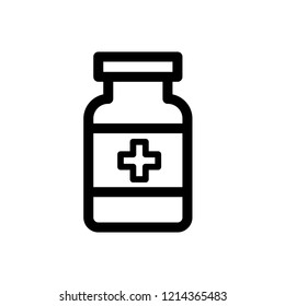 Medicine bottle icon,vector illustration. Flat design style. vector medicine bottle icon illustration isolated on White background, medicine bottle icon.