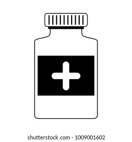 Medicine bottle isolated