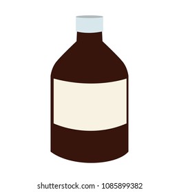 Medicine bottle isolated