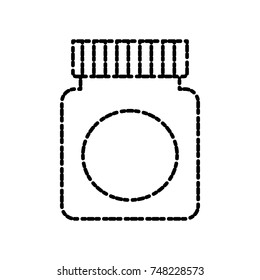 Medicine bottle isolated