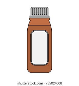 Medicine bottle isolated