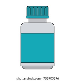 Medicine bottle isolated