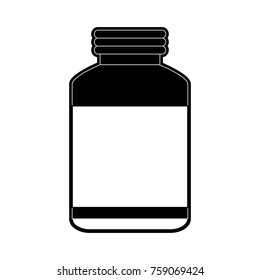 Medicine bottle isolated
