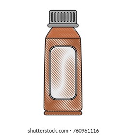Medicine bottle isolated