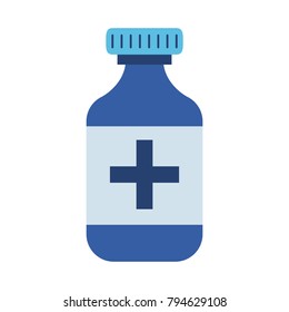 Medicine bottle isolated